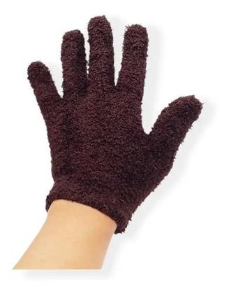 Imagem de Par Luva Adulto Feminina Soft Quente Elástica Tamanho Único Marrom