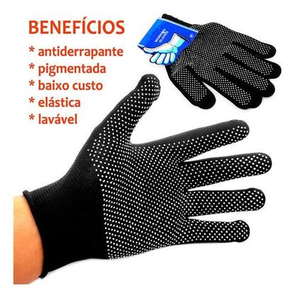Imagem de Par Luvas Antiderrapante Elástica Pigmentada