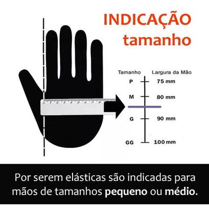 Imagem de Par Luvas Antiderrapante Elástica Pigmentada