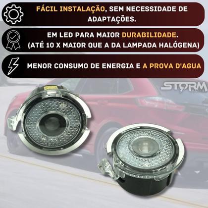 Imagem de Par Luz Cortesia Retrovisor Ford Edge Projetor Logo Led Chão