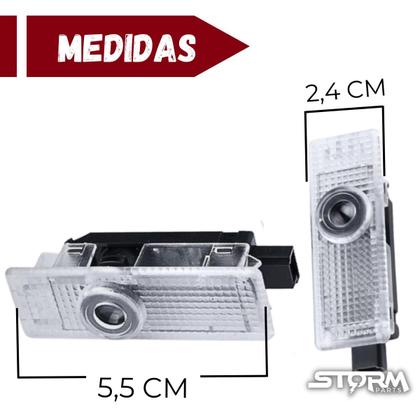 Imagem de Par Luz Led Cortesia Audi A3 A4 Q3 A1 Q5 A5 lâmpada Projetor logo porta Sedan hatch Dianteiras Traseiras tfsi acessórios lado direito esquedo chão