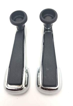 Imagem de Par Manivelas do Vidro Cromada Metal Fusca / Variant