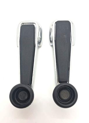 Imagem de Par Manivelas do Vidro Cromada Metal Fusca / Variant