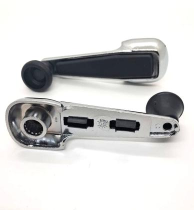 Imagem de Par Manivelas do Vidro Cromada Metal Fusca / Variant