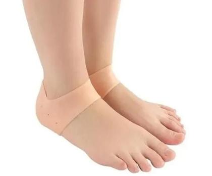 Imagem de Par Meia Silicone Anti Rachadura Calcanhar Hidratante Protetor Ortopédica