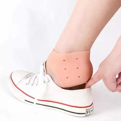 Imagem de Par Meia Silicone Anti Rachadura Calcanhar Hidratante