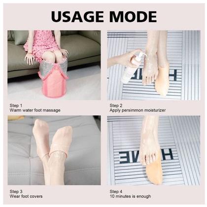 Imagem de par Meias De Silicone Para O Cuidado Dos Pés Gel Hidratante AntiRachaduras Removedor De Pele Morta