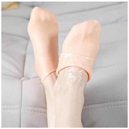 Imagem de par Meias De Silicone Para O Cuidado Dos Pés Gel Hidratante AntiRachaduras Removedor De Pele Morta