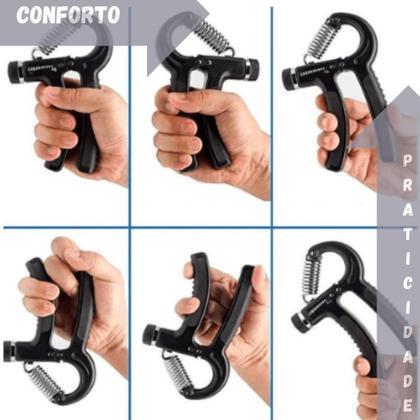 Imagem de Par Mola De Mão Hand Grip Exercicios Fisioterapia Fortalecer