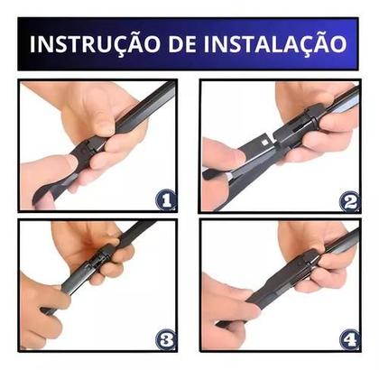 Imagem de Par Palhetas Limpador De Parabrisa Silicone Onix 2012 A 2018