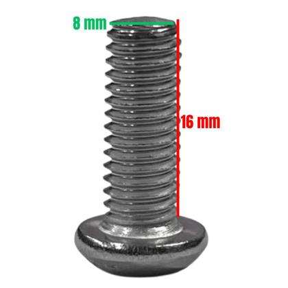 Imagem de Par Parafuso Protetor Escape Nmax160 Neo125 Inox M6X16