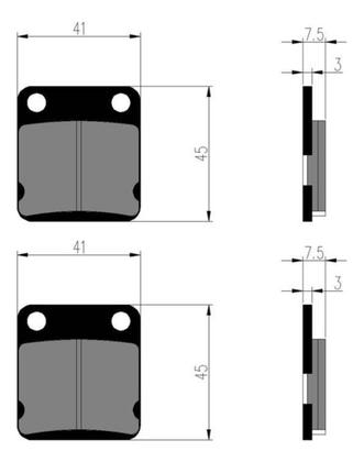 Imagem de Par pastilha de freio dianteiro fazer 150 2016 neo 125 ubs 2019 ybr 150 factor 2016