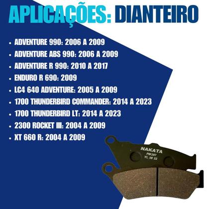 Imagem de Par Pastilha Dianteira Freio Nakata Honda CB 500 S 1998 A 2009