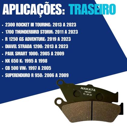Imagem de Par Pastilha Dianteira Freio Nakata Honda CB 500 S 1998 A 2009
