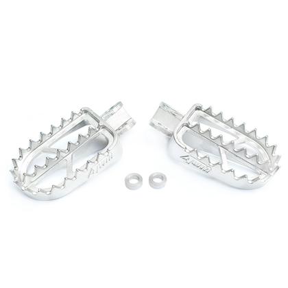 Imagem de Par Pedaleira Aço Inox 4win Hunter Mini Moto Husqvarna Gas Gas Ktm 50/65/85/105