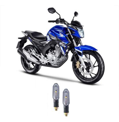 Imagem de Par Pisca Led Seta Motocicleta Honda Cbr 250r Cbr250r