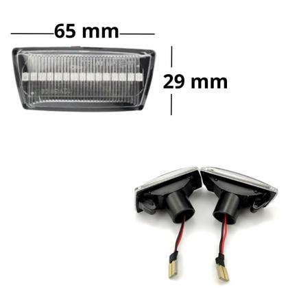Imagem de Par Pisca Seta Sequencial GM Vectra 2006 a 2009 Transparente Lente Cristal lâmpada Led Sinal repetidor Elegance GT GT-X Elite Expression 2.0 Remix 2.4