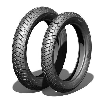 Imagem de Par Pneu Moto Michelin ANAKEE STREET 90/90-19 + 110/90-17