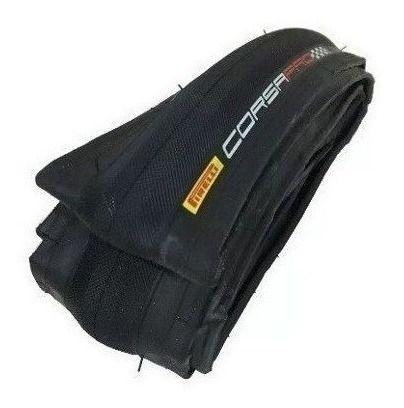 Imagem de Par Pneu Pirelli Corsa Pro Speed 700x23 Kevlar Bike Com Cor Preto