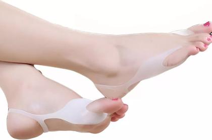 Imagem de Par Protetor De Joanetes Duplo De Silicone Dedinho E Dedão