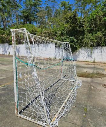 Imagem de Par Rede Gol Futsal Futebol De Salão Fio 4mm Proteção Gol