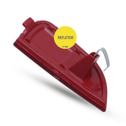 Imagem de Par Refletor Lanterna Olho de Gato Para-choque Traseiro Fiat Palio Attractive 2012 2013 2014 2015 2016 2017