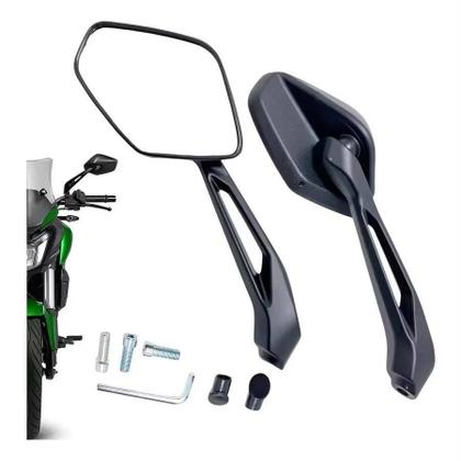 Imagem de Par Retrovisor Bajaj Dominar 400 Rosca Universal Haste Alumínio Titan 160 Fazer