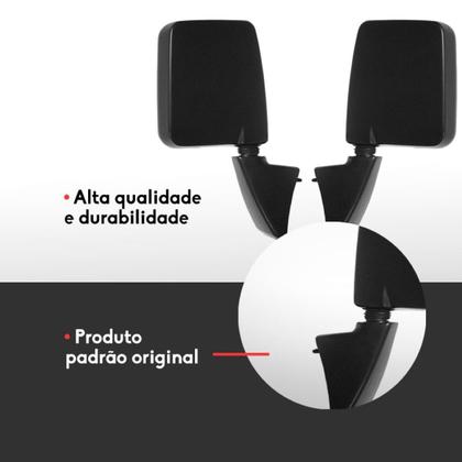 Imagem de Par Retrovisor Chevrolet D20 1993 94 95 96 97 98 Preto