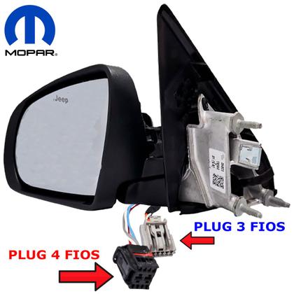 Imagem de Par Retrovisor Compass 2017 á 2019 Eletrico c/ Pisca S/luz