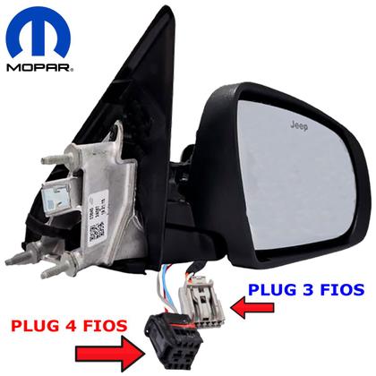 Imagem de Par Retrovisor Compass 2017 á 2019 Eletrico c/ Pisca S/luz