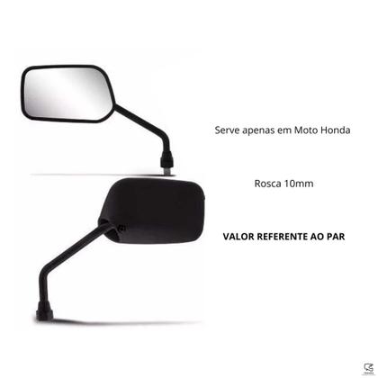 Par Retrovisor Espelho Modelo Original Honda Titan Fan 125 150 - AWA Imagem de Par Retrovisor Espelho Modelo Original Honda Titan Fan 125 150