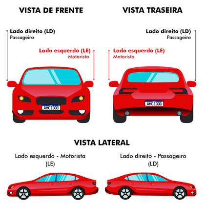 Imagem de Par Retrovisor Externo Fusca 75/82 sem Controle Cromado Le + Ld