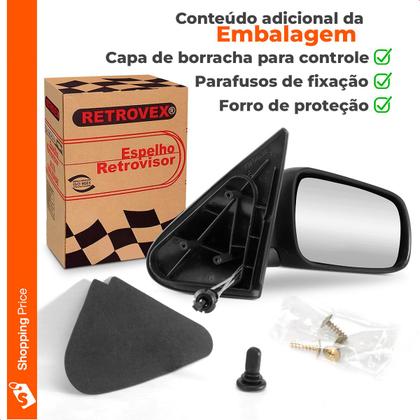 Imagem de Par Retrovisor Externo Gol G3 G4 1999 a 2014 4 Portas Controle Manual