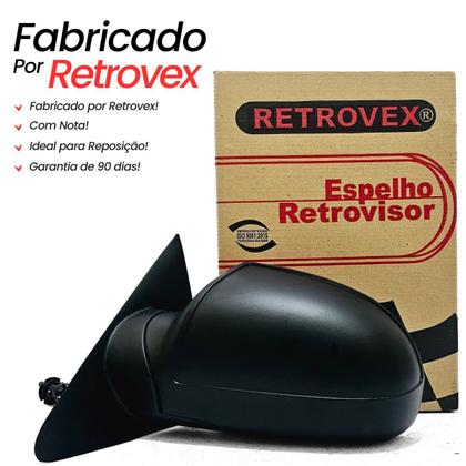 Imagem de Par Retrovisor Ford Ka 2008 2009 2010 2011 2012 2013 Com Controle Interno Manual
