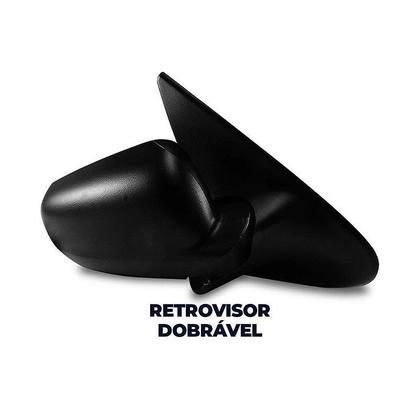 Imagem de Par Retrovisor Gol G4 2006 2007 2008 Com Controle 4 Portas