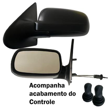 Imagem de Par Retrovisor Gol Parati G3 G4 4 Portas C/ Controle 1999 à 2013