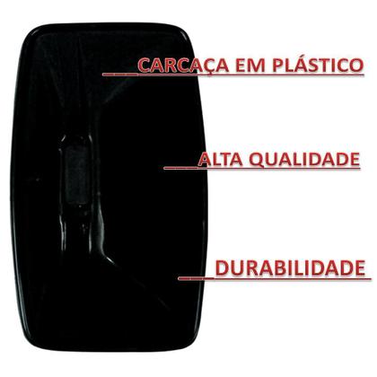 Imagem de Par Retrovisor Liso 32X18 Caminhão Para Volkswagen