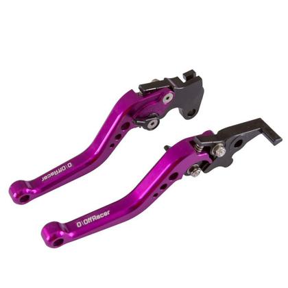 Imagem de Par Retrovisor Manete Alumínio Anodizado Moto Cb1000R Roxo