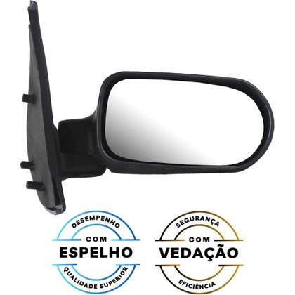 Imagem de PAR Retrovisor Palio Siena 4 Portas 2001 2002 2003 Sem Controle