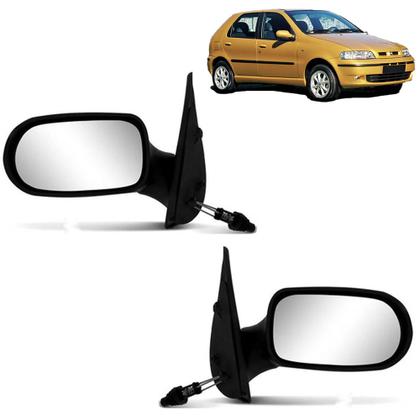 Imagem de PAR Retrovisor Siena Palio 4 Portas 2001 2002 2003 Com Controle