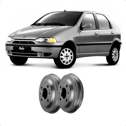 Imagem de Par Tambor Freio Fiat Palio 1996 em Diante