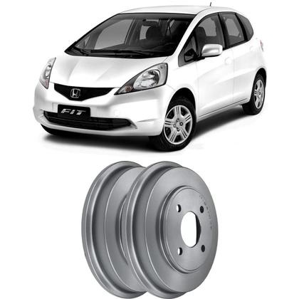 Imagem de Par Tambor Freio Traseiro Honda Fit 1.4 16v Hipper Freios