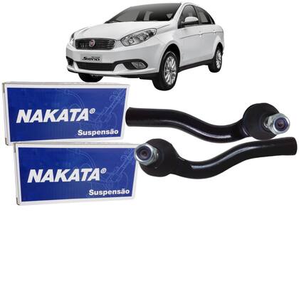 Imagem de Par Terminal De Direção Doblo Fiorino Siena Strada Mobi Palio Uno Nakata