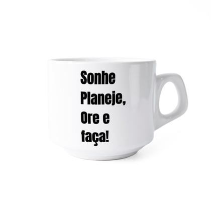 Imagem de Par Xícara De Porcelana Café Com Deus Pai Livro Com Pires