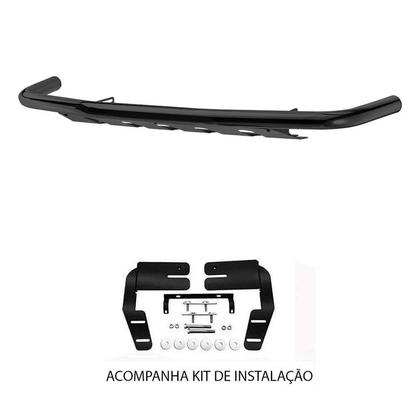 Imagem de Parachoque Quebra Mato Hilux 2009 2010 2011 2012 Preto Baixo