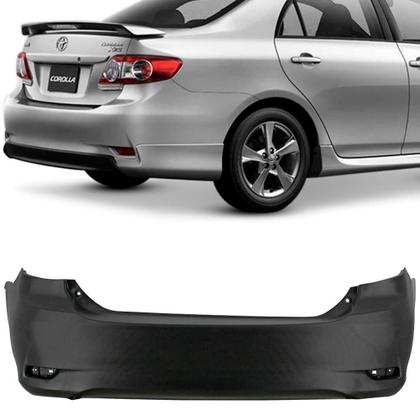 Imagem de Parachoque Traseiro Toyota Corolla 2012 a 2014 Preto Liso 7014 DTS