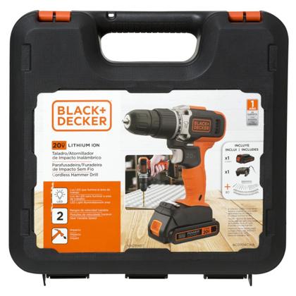 Imagem de Paraf/Furad 20V 80Aces Bat 1.5Ah Biv Maleta Black+Decker