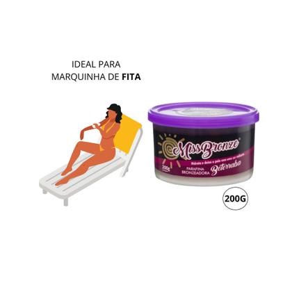 Imagem de Parafina Bronzeadora com Ativador de Bronze Miss Bronze 200g Beterraba
