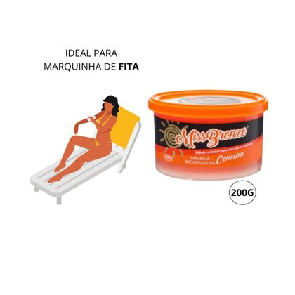 Imagem de Parafina Bronzeadora com Ativador de Bronze Miss Bronze 200g Cenoura