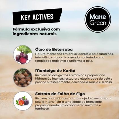 Imagem de Parafina Bronzeadora Corporal Sun Kiss MakeGreen 50grs